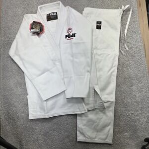New Fuji Sports All Around Mens Brazilian Jiu Jitsu Gi Jiu-Jitsu BJJ - White A3